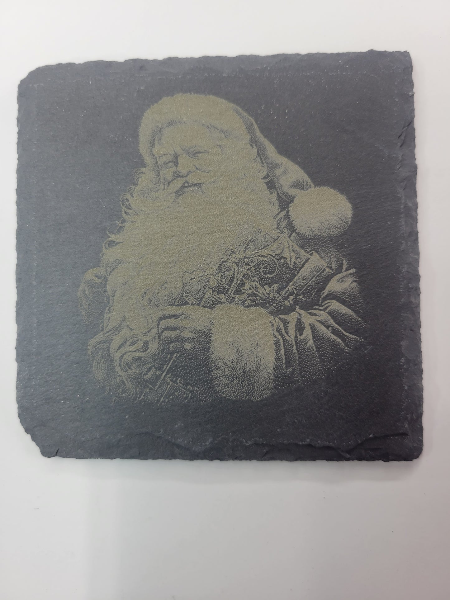 Christmas Coasters - Black Slate