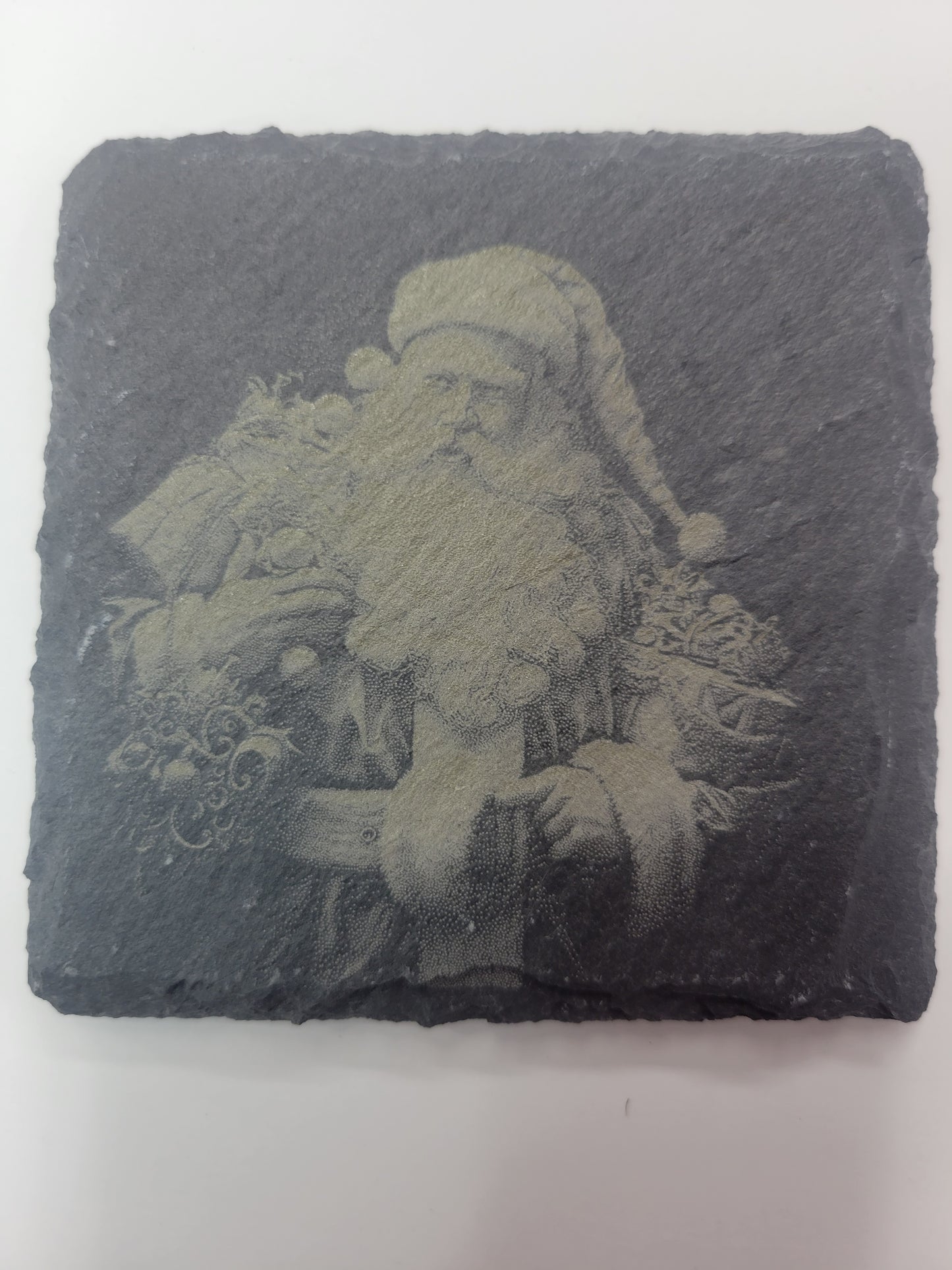 Christmas Coasters - Black Slate