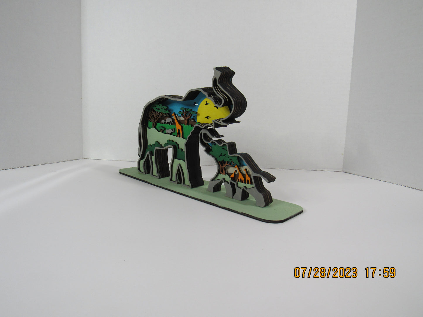 3D Elephant and Baby