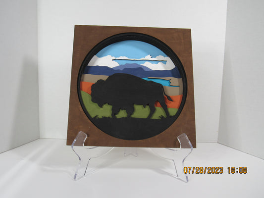 Bison shadow box